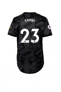 Arsenal Albert Sambi Lokonga #23 Fotballdrakt Borte Klær Dame 2022-23 Korte ermer